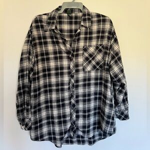 wild fable Black and White Plaid Shirt